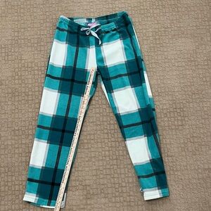 Arie Ladies Teal Plaid Pull-On Pajama Pants